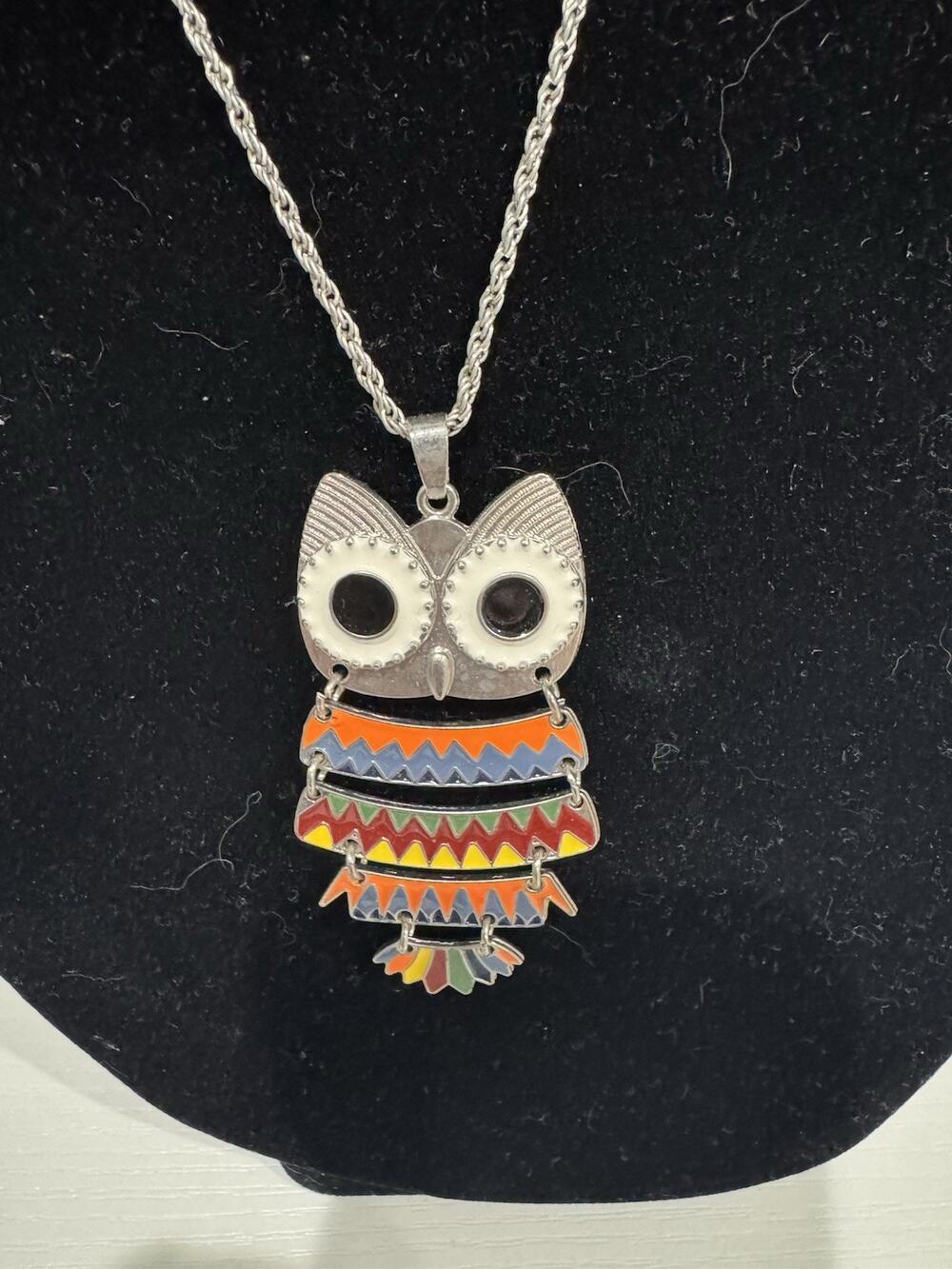Awesome Vintage BOHO Owl Necklace